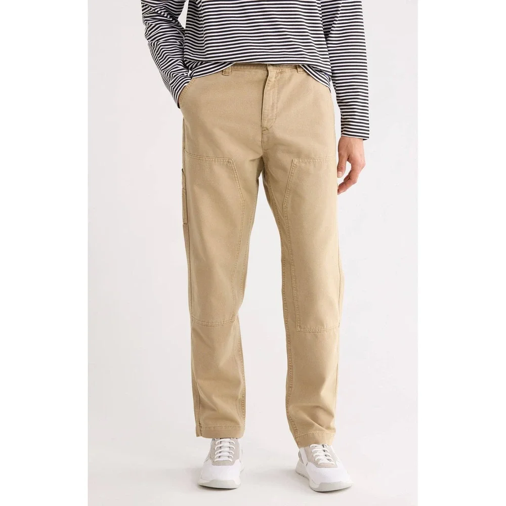 HUGO Boss Gloro242D Mens Carpenter Pants Medium Beige Double Knee XXL NEW